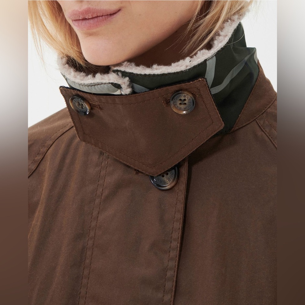 Barbour Malala Water Repellent Waxed Cotton Jacket NWT - Picture 4 of 16